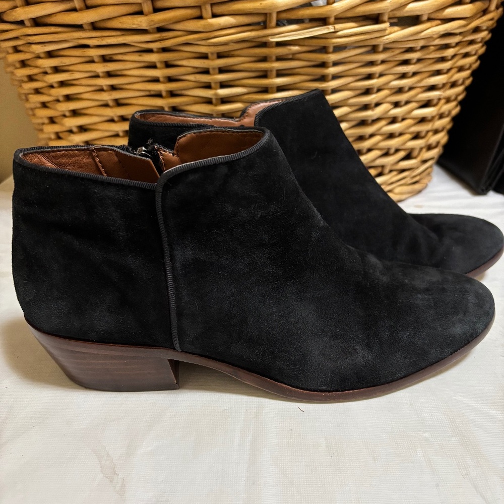 Sam Edelman Petty black suede bootie sz 8.5